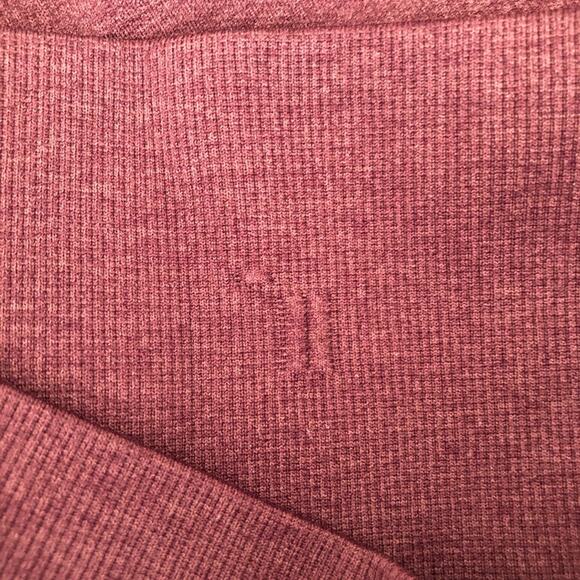 Lululemon In The Flow Crop II Heathered Bordeaux Drama burgundy red seamless - Picture 8 of 9